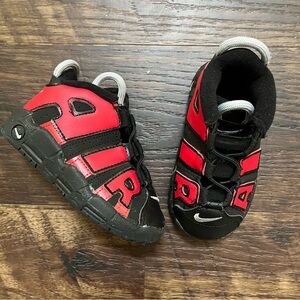 Nike air more uptempo DM0020-001 red black bred Spellout sneakers shoes 6C
